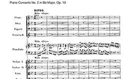 Piano Concerto No. 1 Piano reduction Piano, Piano Partituras