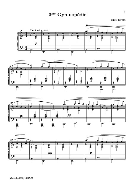 Miniatura de la partitura